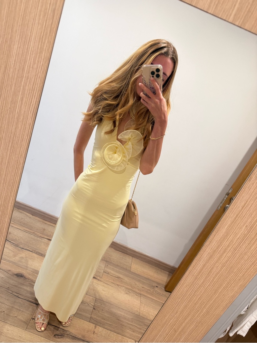 Deme by Gabriella Adela Butter Yellow Dress Size XS